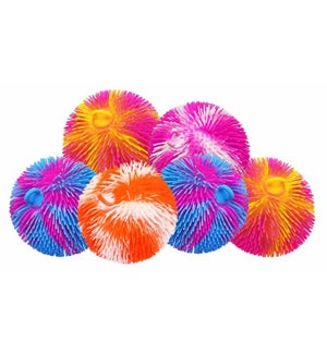 Super Puffer Wiggly Light Up Balls 8in - Asst 6 Colors