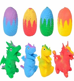 Reversible Dragon Egg Poppers - Asst 4 Styles