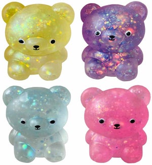 Sparkly Squish Bears - Asst 4 Colors