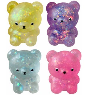 Sparkly Squish Bears - Asst 4 Colors
