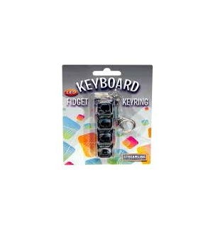 Keyboard Fidget Led Keyring - Black