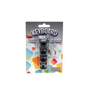 Keyboard Fidget Led Keyring - Black