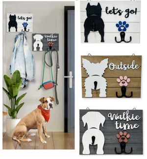 Leash Holder Plaques - Asst 3 Styles