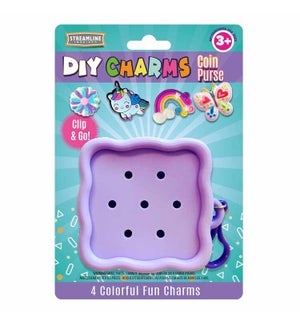 Diy Charms Coin Purse - Purple