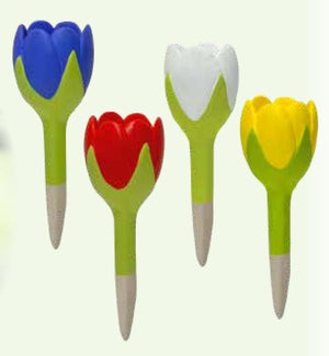 Flower Watering Spikes - Asst 4 Colors