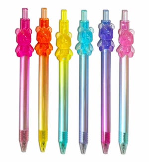 Beary Bright Color Gel Pen Set - 6 Piece Set - Asst 6 Colors