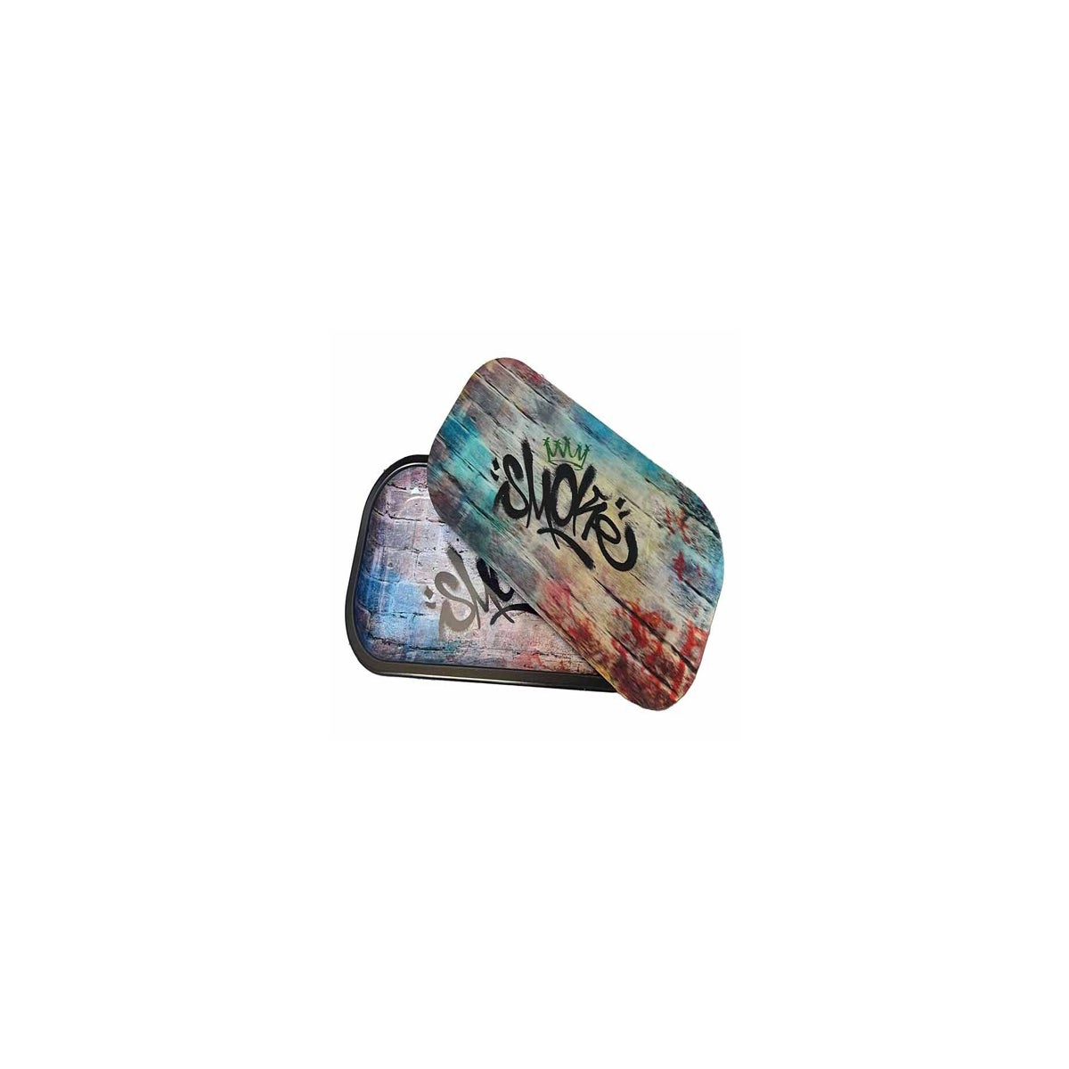 Holographic Storage Tray with Magnetic Lid Smoke Design