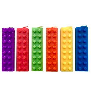 Blokz Candles - 6 Piece Set - Asst 6 Colors
