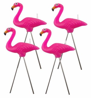 Flamingo Candles - 4 Piece Set