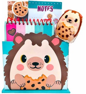 Cookie Crumble Critter Stationery Set - Hedgehog 7 Piece Set