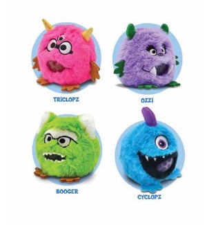 Monster Series - PBJs Plush Ball Jellies - Asst 6 Styles