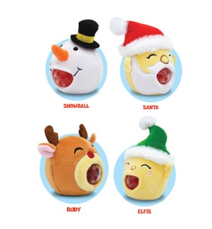 Christmas Series - PBJs Plush Ball Jellies - Asst 4 Styles