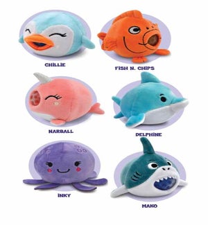 Aquatic Series - PBJs Plush Ball Jellies - Asst 6 Styles