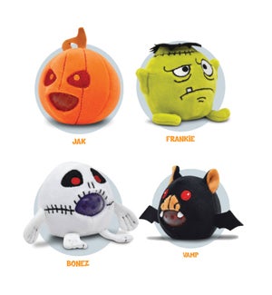 Halloween - PBJs Plush Ball Jellies - Asst 4 Styles