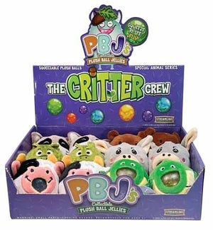 The Critter Crew - PBJs Plush Ball Jellies - Asst 6 Styles