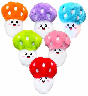 PBJ Plushrooms - Asst 6 Colored Mushrooms