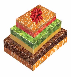 Cheeseburger Stackable Gift Boxes - 3 Piece Set