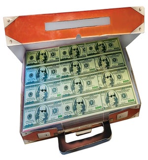 Briefcase Stash Full Of Cash Gift Boxes