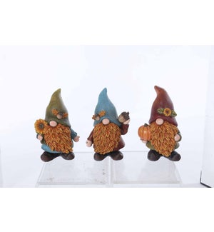 Resin Leaf Gnome 3 Asst