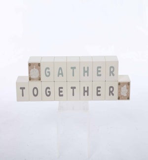Wood Home/Harvest Gather Together Block S/2