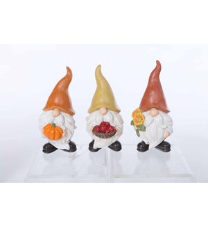 Resin Fall Spice Gnome 3 Asst