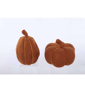 Fabric Orange Sweater Pumpkin 2 Asst