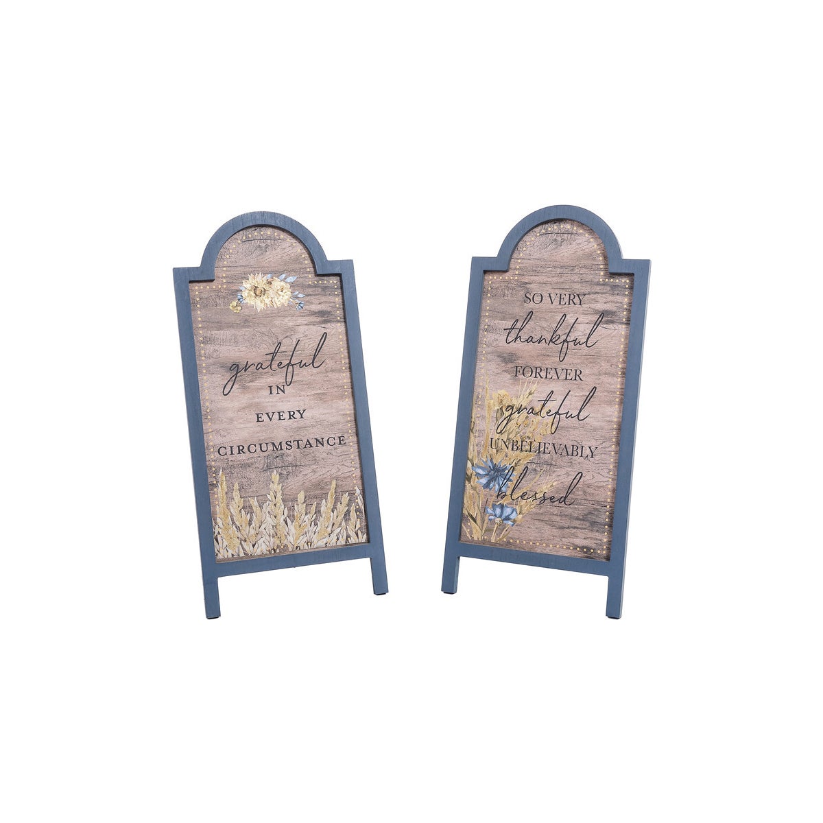 Wd Harv Br Word W/Gold Easel Stand 2 Asst