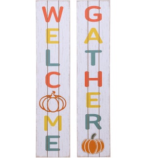 Wd Fall Color 3D Gather/Welcome Wall 2 Asst