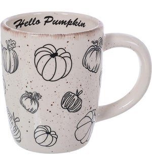 Cer B/W Hello Pumpkin Mug