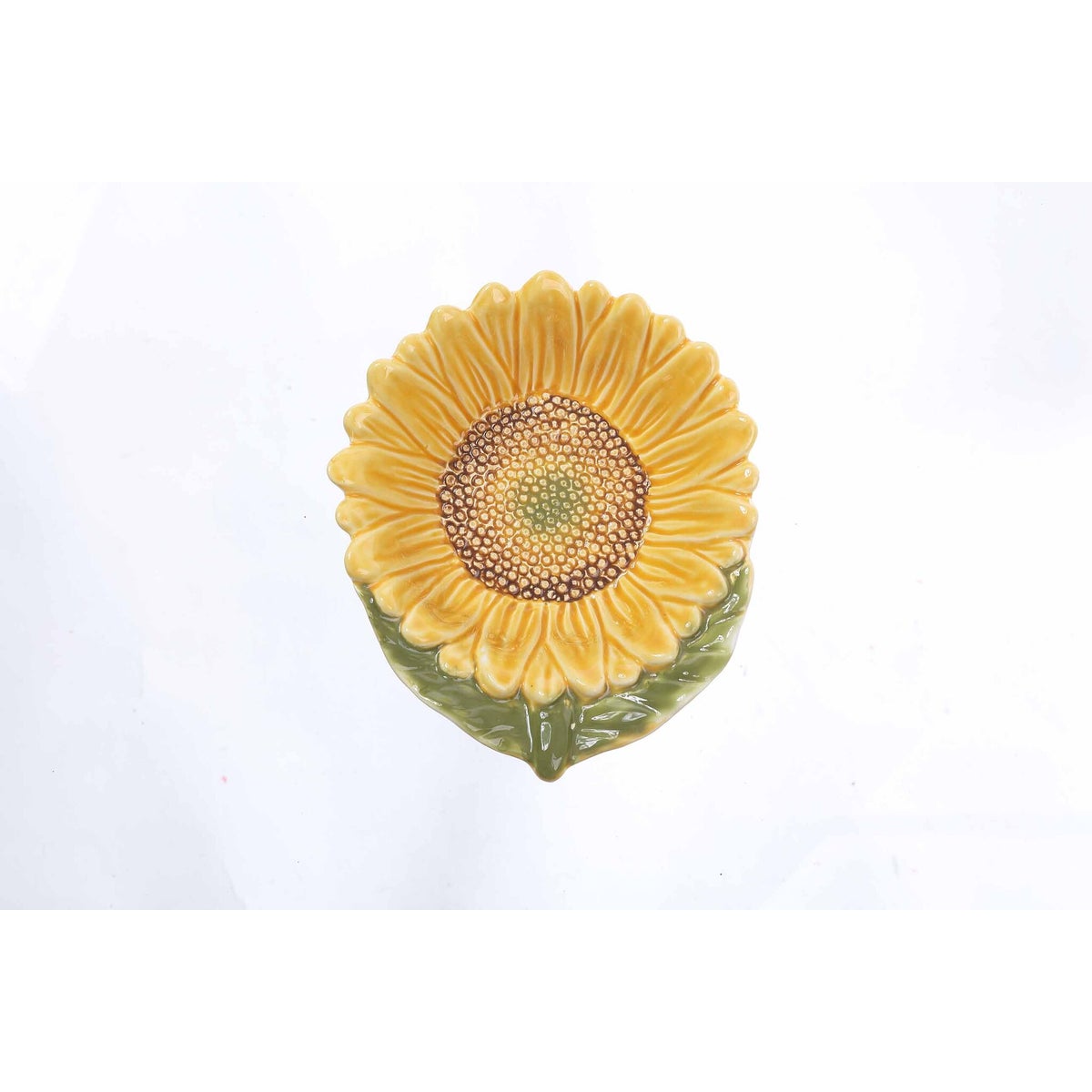 Cer Sunflower Plate