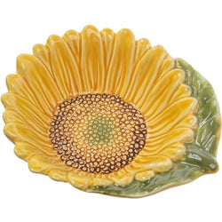Cer Sunflower Plate