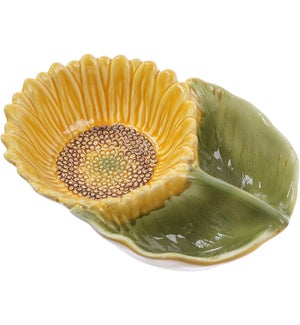 Cer Sunflower 3-Section Bowl