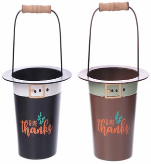 Mtl Give Thanks Pilgrim Hat Bucket 2 Asst