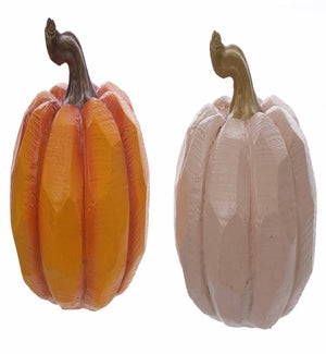 Resin Large Pumpkin 2 Asst