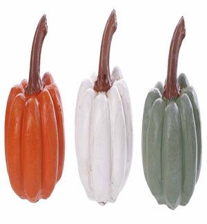 Res Mini Pumpkin 3 Asst/Tray  9