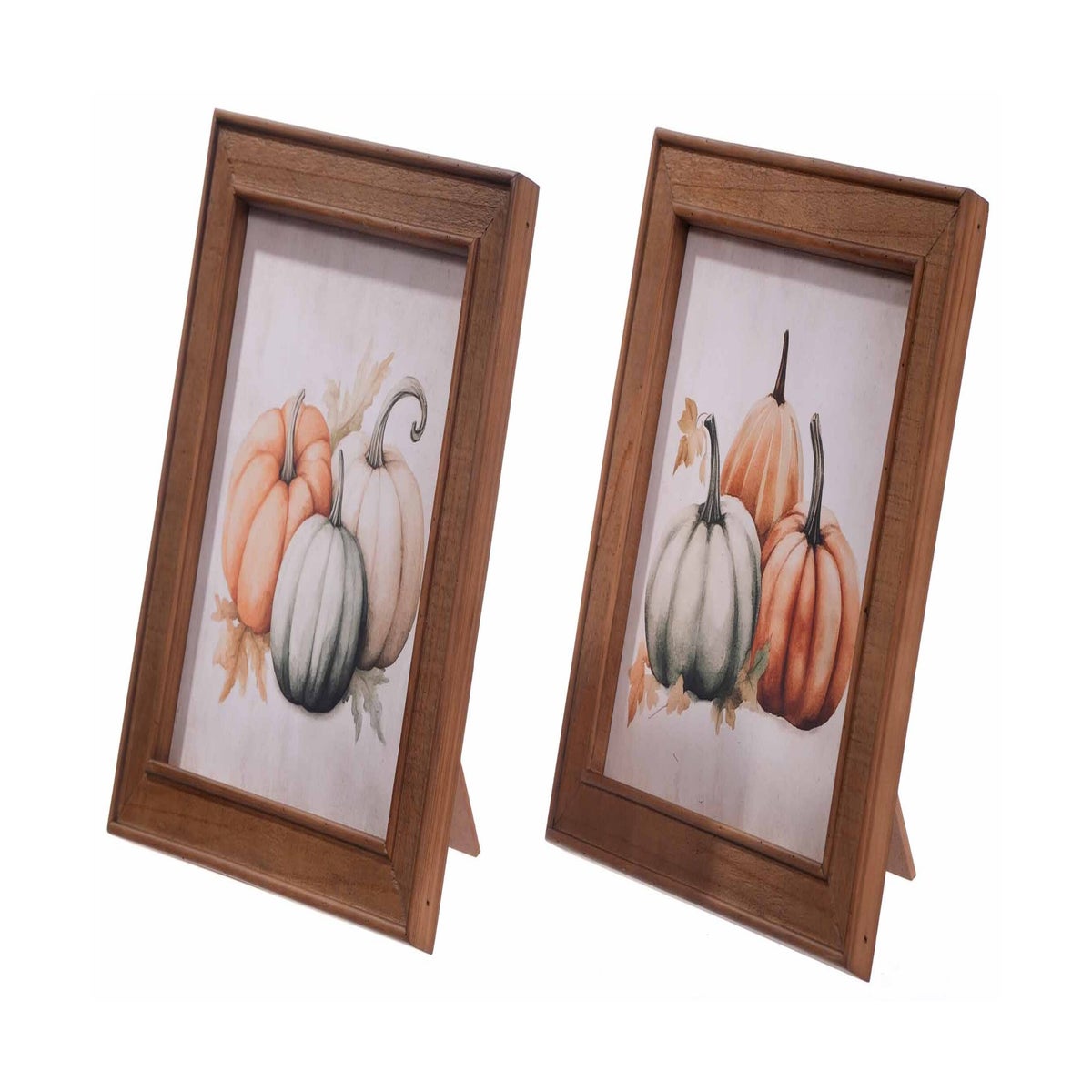 Wd Harv Bl Pumpkin Frame 2 Asst