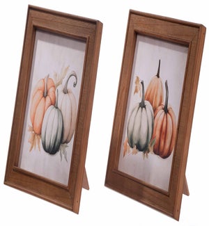 Wd Harv Bl Pumpkin Frame 2 Asst