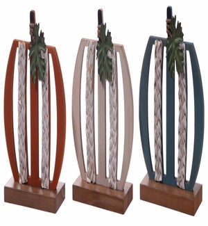 Wd Harv Bl Seagrass Pumpkin Stand 3 Asst