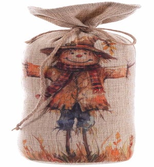 Fabric Harv Bl Scarecrow Doorstop