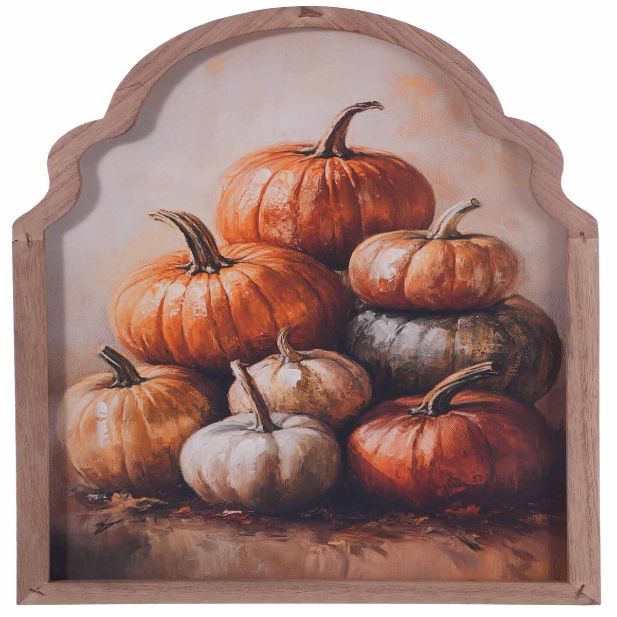 Mtl Emb Autumn Arch Pumpkin Wall