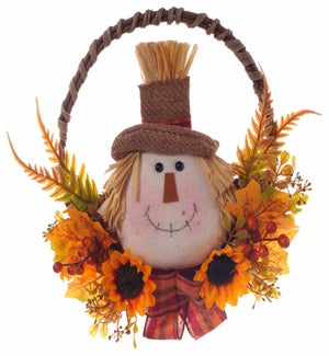 Floral Scarecrow Wreath