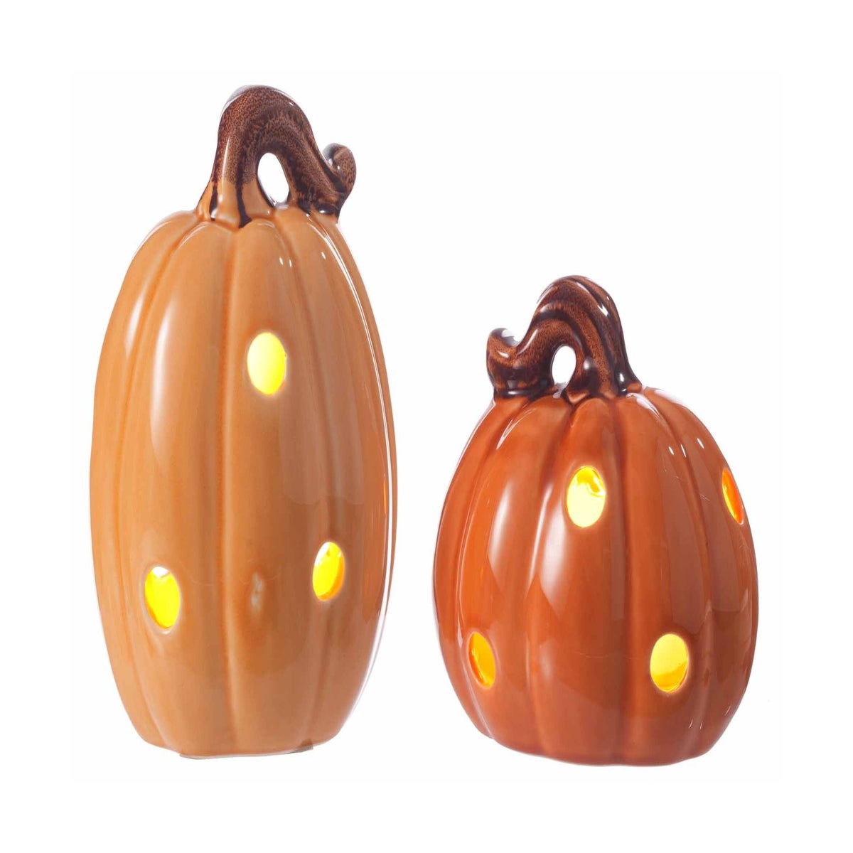 Cer Pumpkin Glow 2 Asst