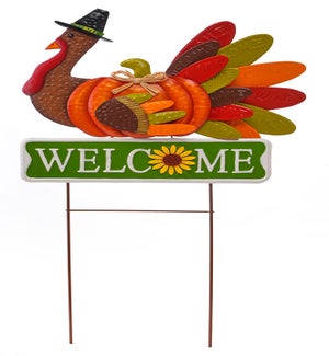Metal Turkey Welcome Stake