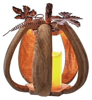 Lg Wd Bound Ribbed Pumpkin