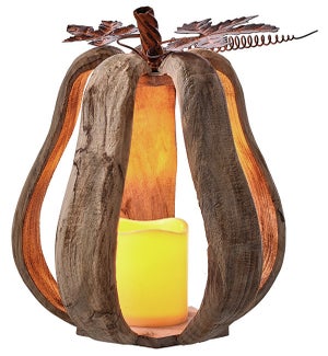 Md Tall Wd Ribbed Pumpkin