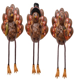 Res Pilgrim Turkey Shelf  Sitter  3 Asst