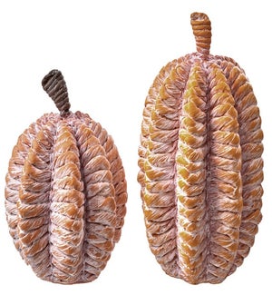 Lg Res Orange Woven Pumpkin