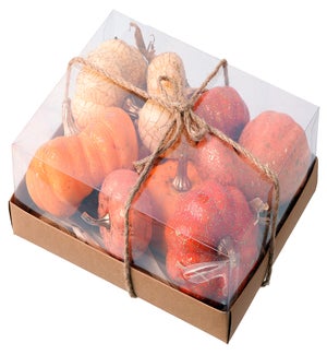 Floral Glitter Pumpkin Box/10