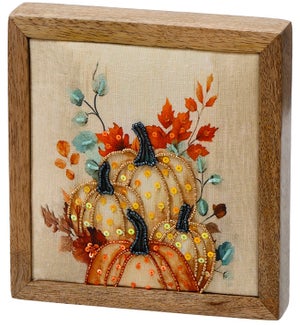 Beaded Cream Pumpkin Block