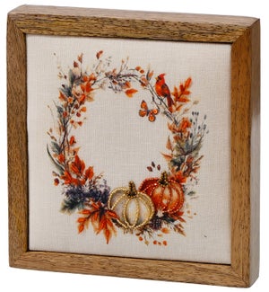 Beaded Harvest Wreath Block
